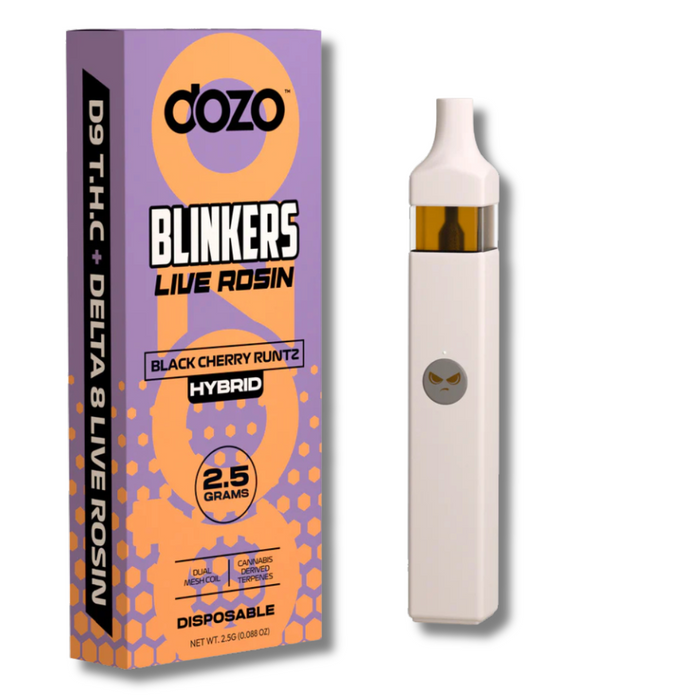 Dozo Delta 9 + Delta 8 Live Rosin Disposable 2.5 Grams - Black Cherry Runtz