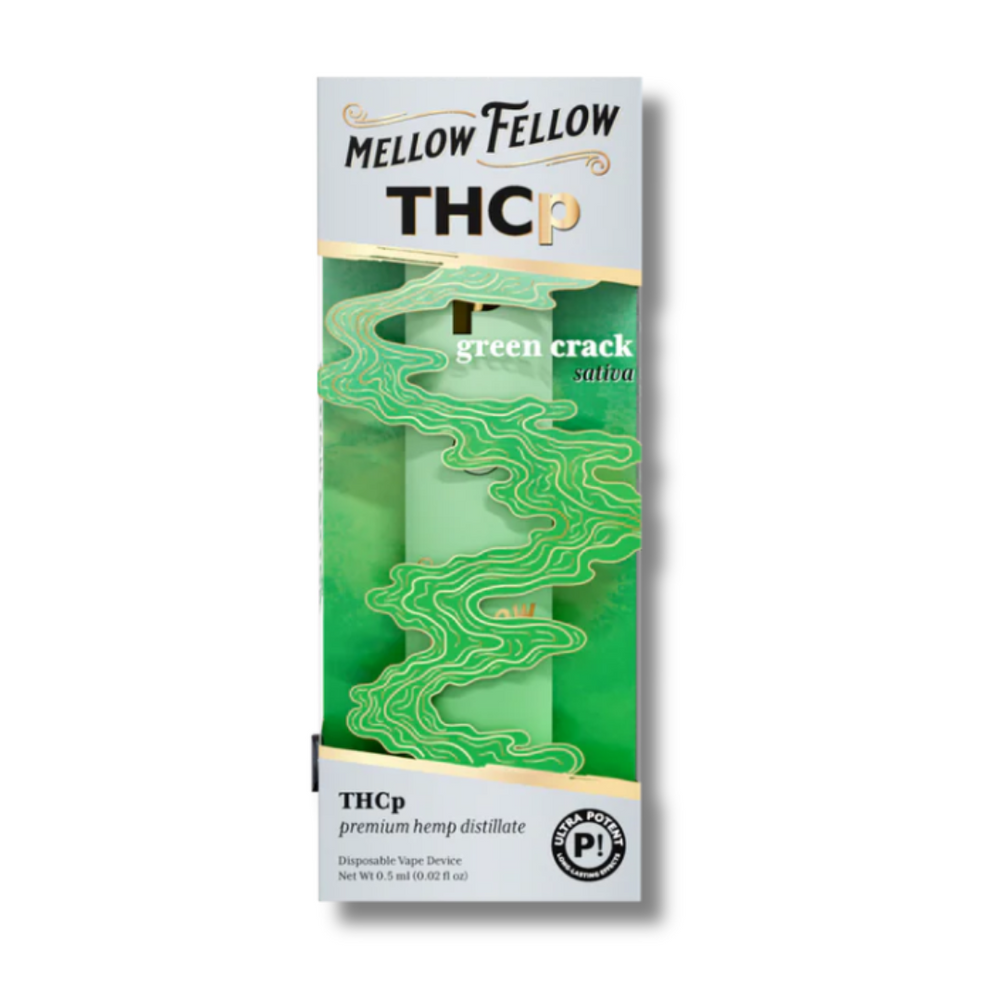 Mellow Fellow THC-P .5 Disposable Vape Green Crack Sativa