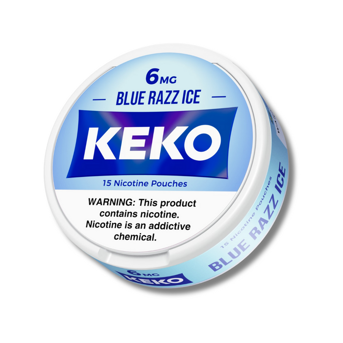 Keko Nicotine Pouches 15CT. Blue Razz Ice 6MG