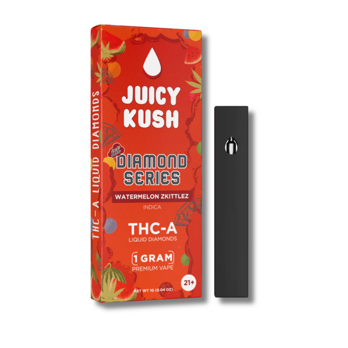 Juicy Kush THC-A 1 Gram Disposable Vape Watermelon Zkittlez