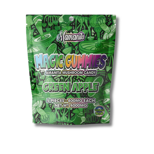 Mamanita Magic Amanita Mushroom Gummies 4000MG Green Apple Flavor