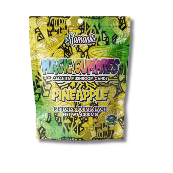 Mamanita Magic Amanita Mushroom Gummies 4000MG Pineapple Flavor