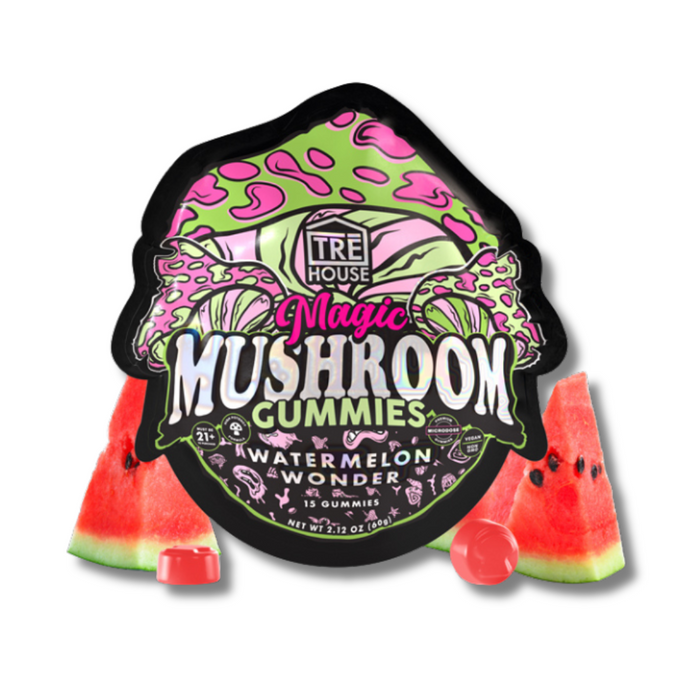 Tre House Magic Mushroom Gummies 15 Pack Watermelon Wonder Flavor