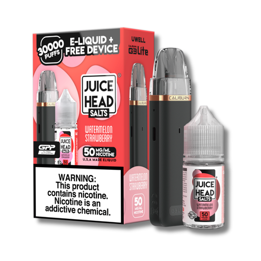 Juice Head x Uwell Caliburn G3 Lite Kit Bundle 50MG - Watermelon Strawberry