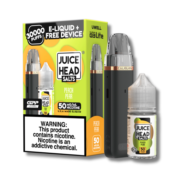 Juice Head x Uwell Caliburn G3 Lite Kit Bundle 50MG - Peach Pear