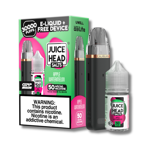 Juice Head x Uwell Caliburn G3 Lite Kit Bundle 50MG - Apple Watermelon