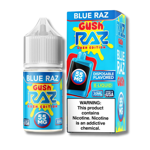 RAZ Gush Edition Salt Nicotine E-Liquid 30mL - Blue RAZ Flavor