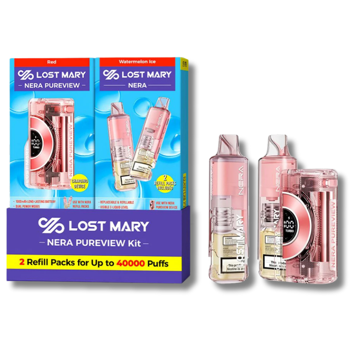 Watermelon Ice - Lost Mary Nera Pureview 40K Disposable Vape Full Kit