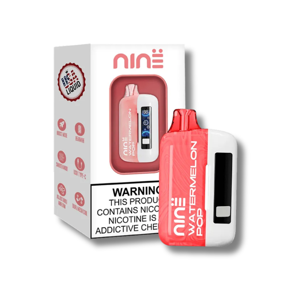 UNO NiNe 30K Disposable Vape Full Kit - Watermelon Pop Flavor