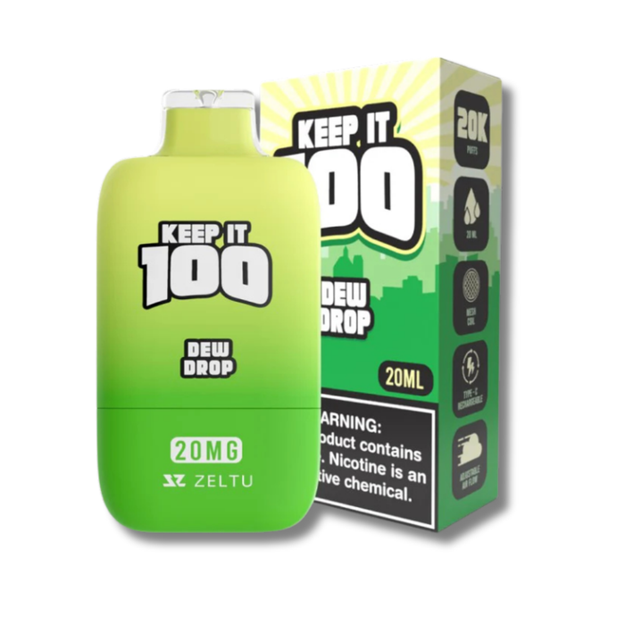 Keep It 100 Disposable Vape 20K 2% - Dew Drop