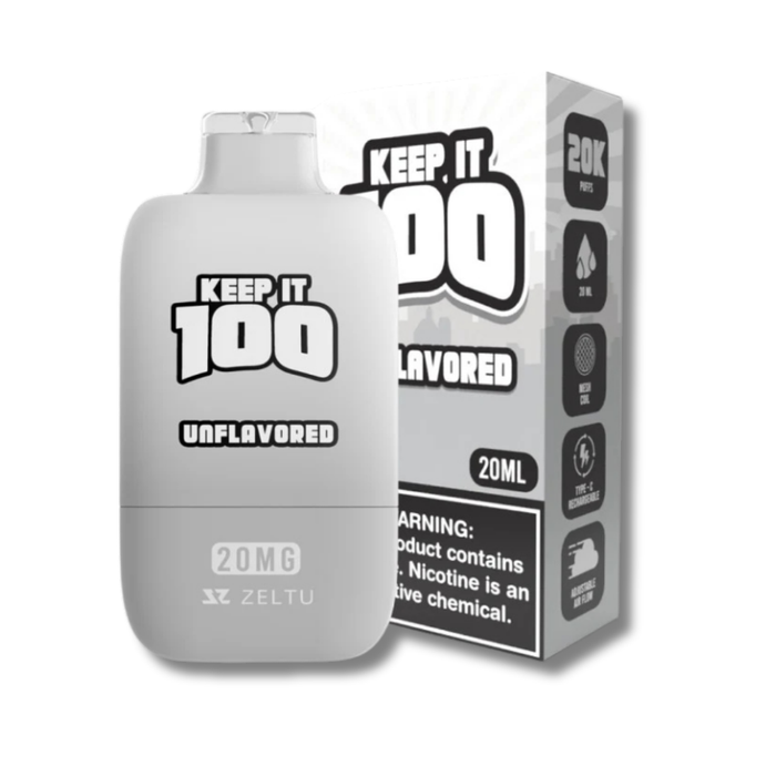 Keep It 100 Disposable Vape 20K 2%- Unflavored