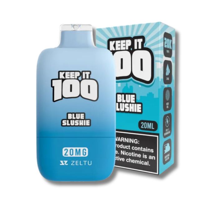 Keep It 100 Disposable Vape 20K 20ML - Blue Slushie
