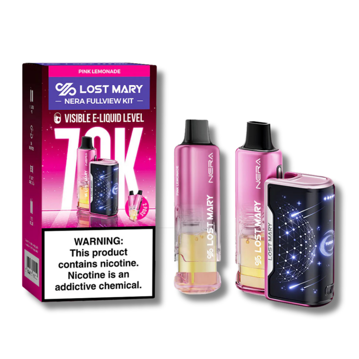 Lost Mary Nera Fullview 70K Disposable Vape Kit - Pink Lemonade