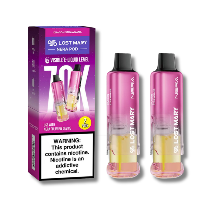 Lost Mary NERA FullView 70K Replacement Pods 24mL - Dragon Strawnana