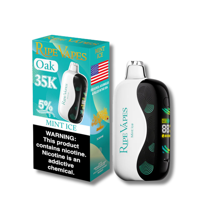 Ripe Vapes Oak 35K Disposable Vape 18mL - Mint Ice