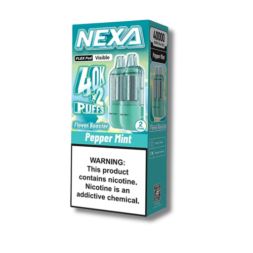 NEXA Flex Flavor Booster 40K Disposable Pods 2 Pack - Pepper Mint