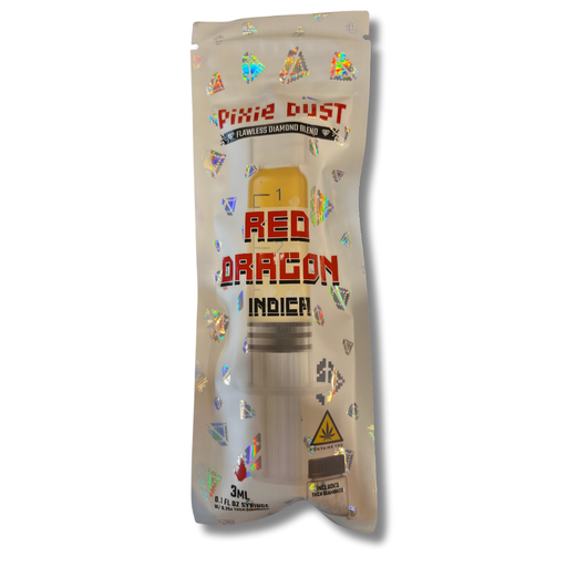Pixie Dust THCA Flawless Diamond Syringe 3mL (3G) - Red Dragon (Indica)