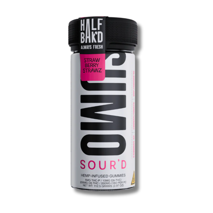 Half Bak'd Sumo Gummies Sour'd 10,000MG 25CT. - Strawberry Strawz