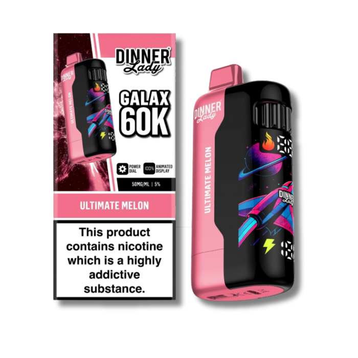 Dinner Lady Galax 60K Disposable Vape 26mL - Ultimate Melon