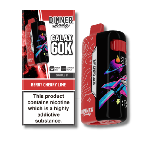 Dinner Lady Galax 60K Disposable Vape 26mL - Berry Cherry Lime