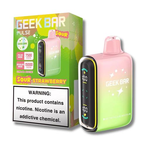 Geek Bar Pulse 15K Disposable Vape TX Complaint - Sour Strawberry