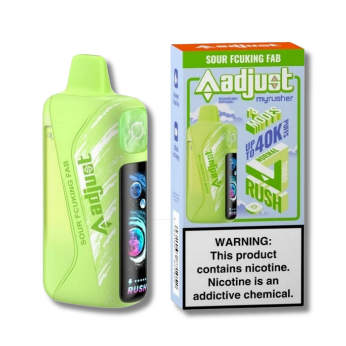 Adjust MyRusher 40K Disposable Vape - Sour Fcuking FAB