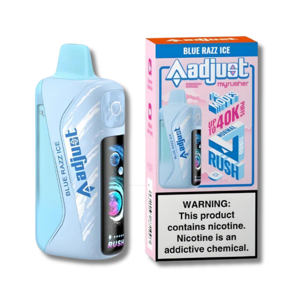 Adjust MyRusher 40K Disposable Vape - Blue Razz Ice