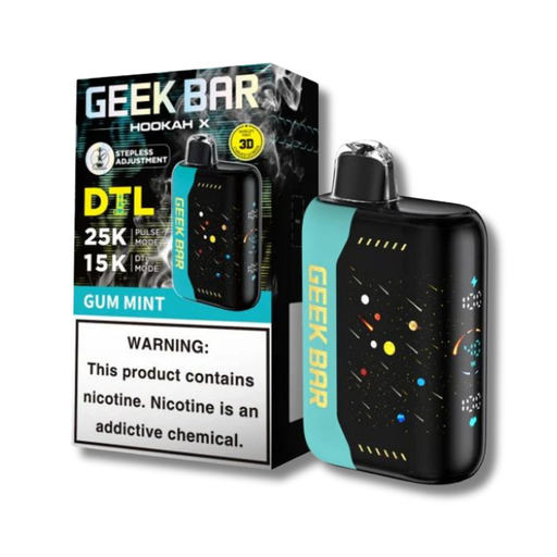 Geek Bar Hookah X 25K Disposable Vape - Gum Mint