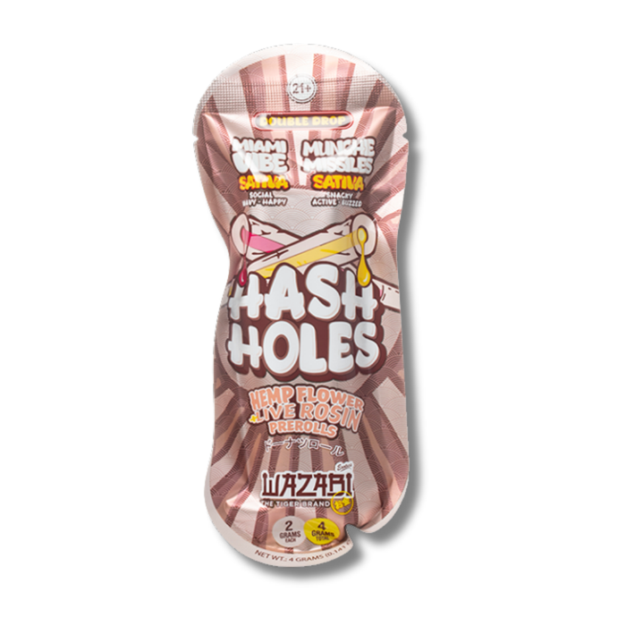 Wazabi Exotics THCP Hash Hole Pre-Rolls 4 Grams - Miami Vibe + Munchie Missles