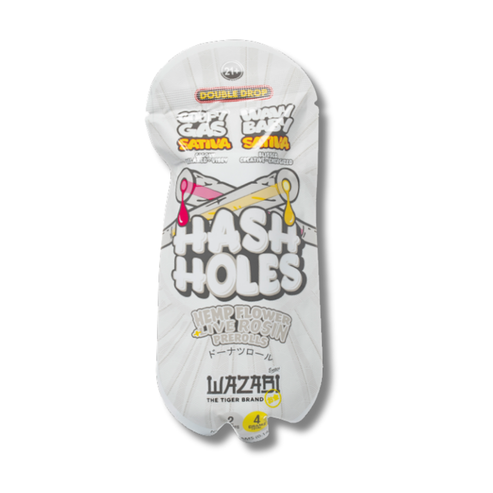 Wazabi Exotics THCP Hash Hole Pre-Rolls 4 Grams - Goofy Gas / Wavy Baby 