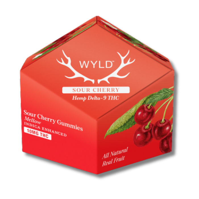 Wyld Hemp Delta 9 THC Gummies 10CT. - Sour Cherry