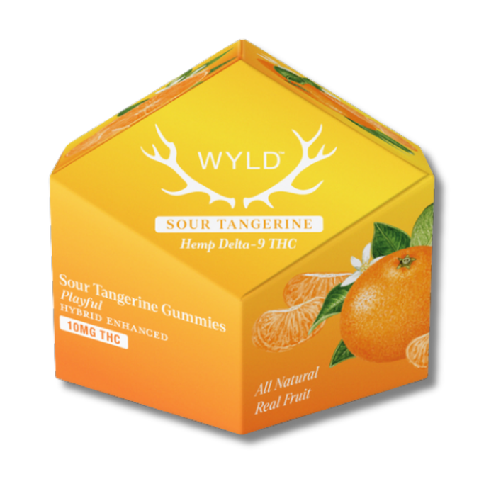 Wyld Hemp Delta 9 THC Gummies 10CT. - Sour Tangerine
