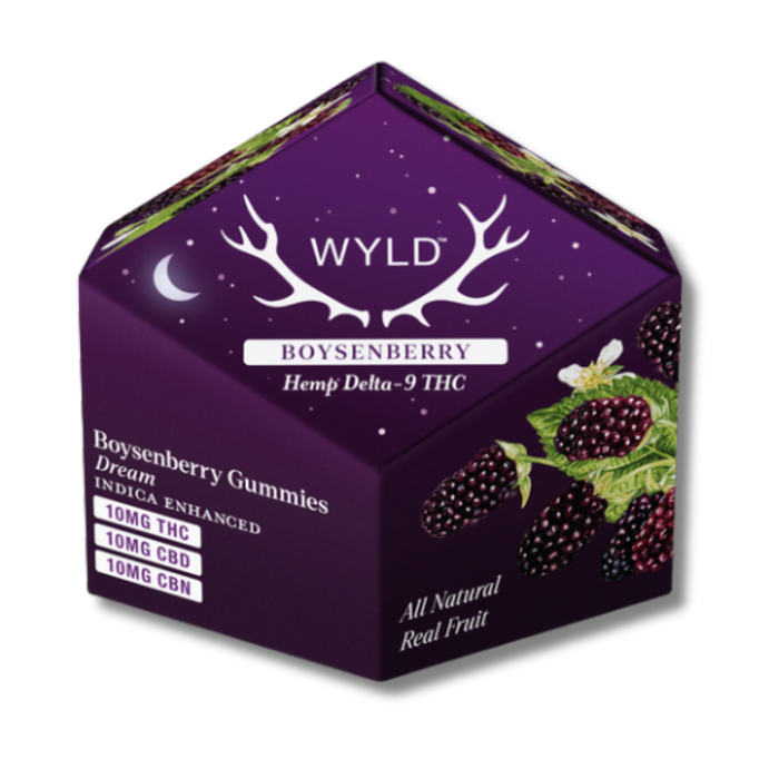 Wyld Hemp Delta 9 THC Gummies 10CT. - Boysenberry