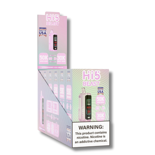 Hi5 Beast 50K Disposable Vape - Strawberry Ice Cream Flavor