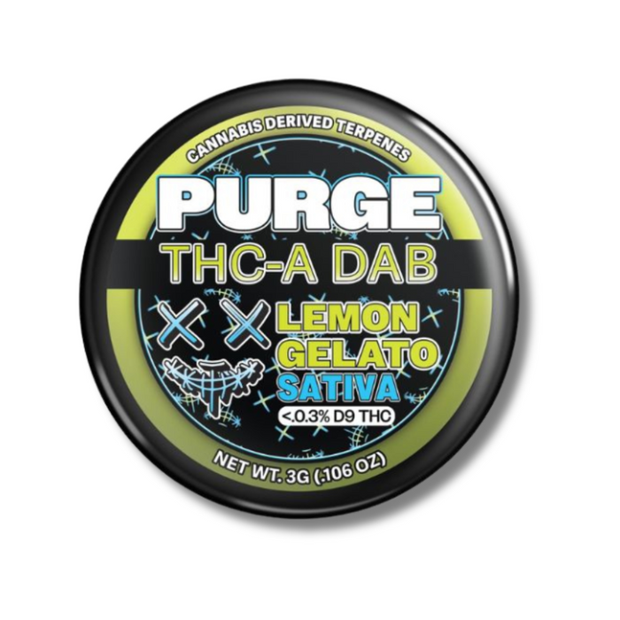 Purge THC-A Dab 3 grams Lemon Gelato (Sativa)