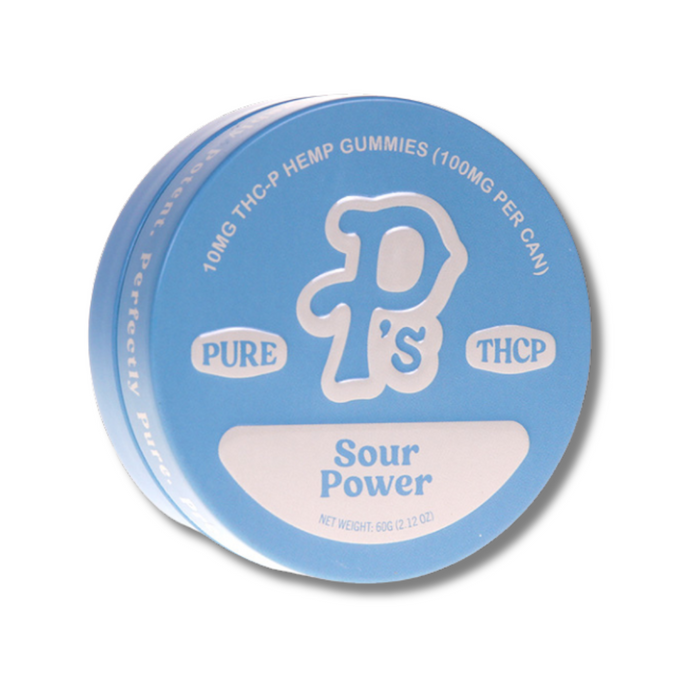 Pushin P's Pure THCP 100MG Gummies 10CT. Sour Power Flavor