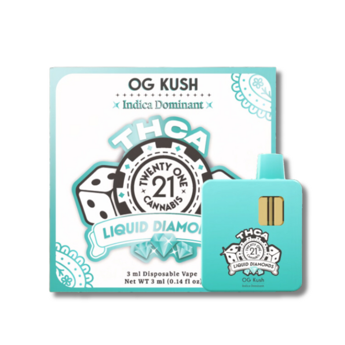 Twenty One Cannabis Liquid Diamonds THCa 3G Vape OG Kush