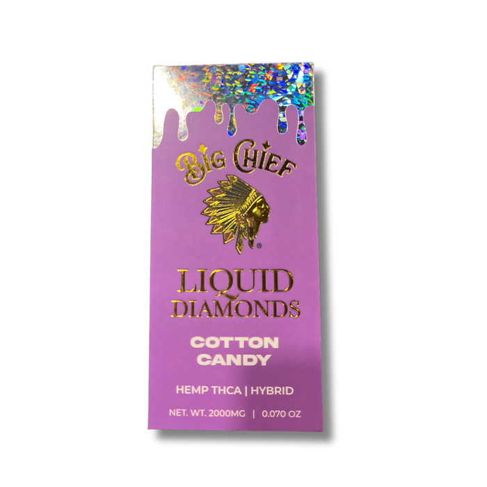 Big Chief THCA Liquid Diamonds Disposable 2G - Cotton Candy