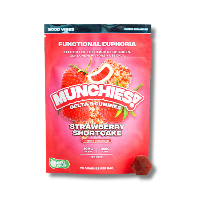 Munchies Delta 9 Gummies Strawberry Shortcake 