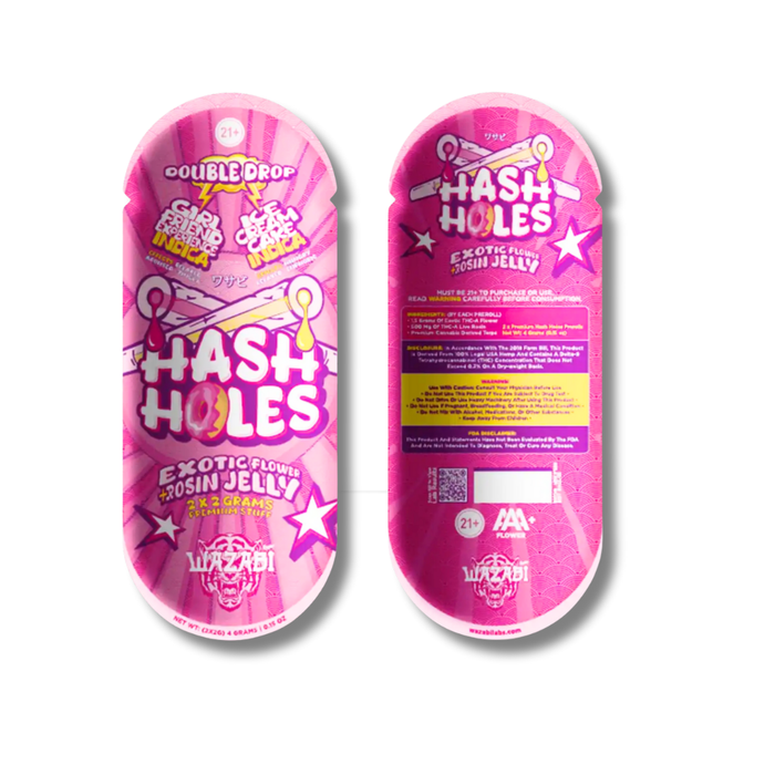 Wazabi THCA Hash Holes 2G 2 Pack - Ice Cream Cake