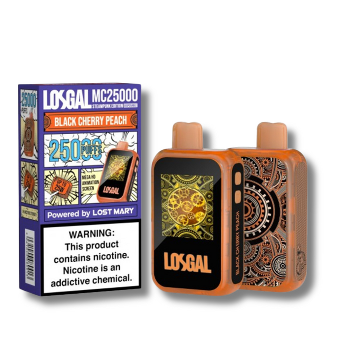 LOSGAL MC25000 Disposable Vape - Lost Mary Black Cherry Peach