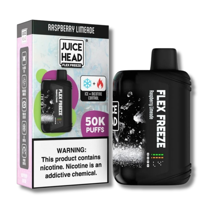 Juice Head Flex Freeze 50K Disposable Vape Nic-Ice Control - Raspberry limeade