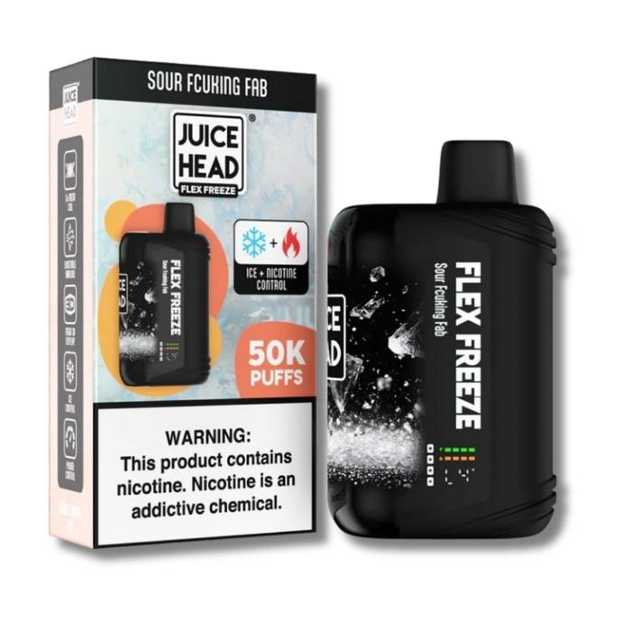 Juice Head Flex Freeze 50K Disposable Vape Nic-Ice Control - Sour Fcuking Fab