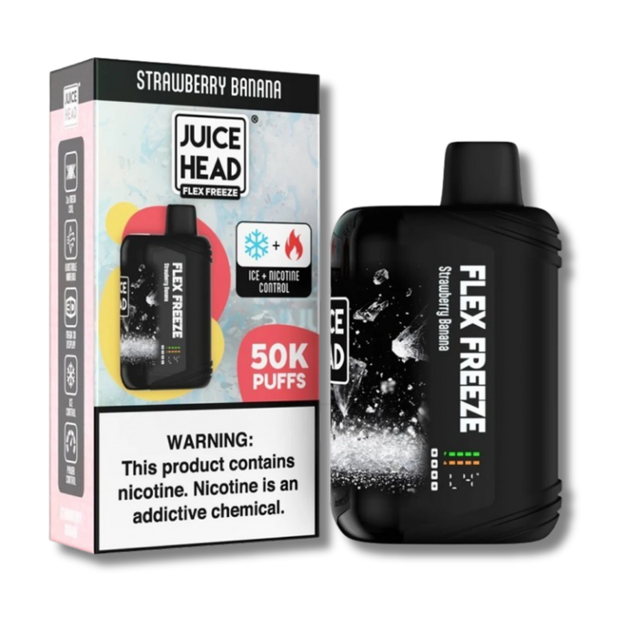 Juice Head Flex Freeze 50K Disposable Vape Nic-Ice Control - Strawberry Banana