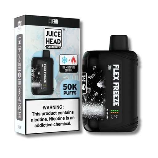 Juice Head Flex Freeze 50K Disposable Vape Nic-Ice Control - Clear