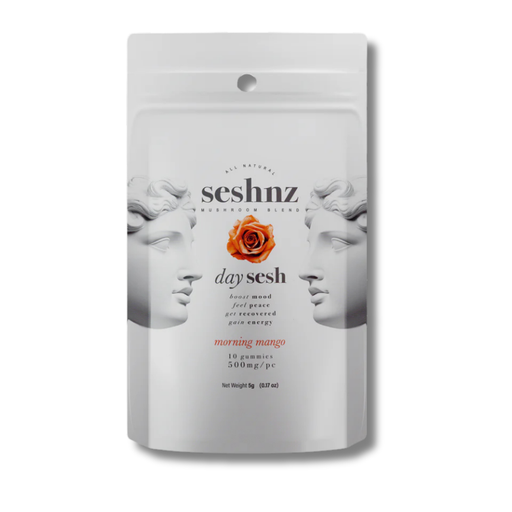 Seshnz Day Sesh All Natural Mushroom Gummies 10 Pack - Morning Mango