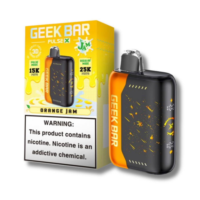 Geek Bar Pulse X 25K Jam Edition Disposable Vape - Orange Jam