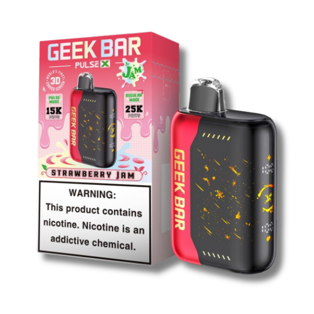 Geek Bar Pulse X 25K Jam Edition Disposable Vape - Strawberry Jam 