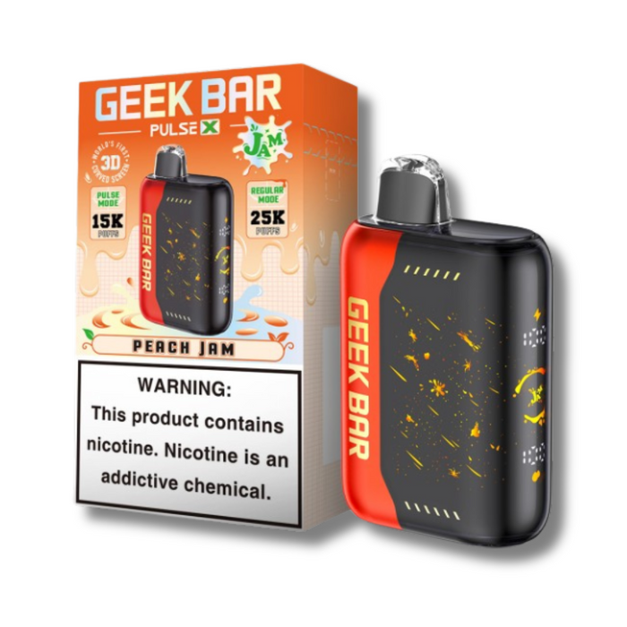 Geek Bar Pulse X 25K Jam Edition Disposable Vape - Peach Jam