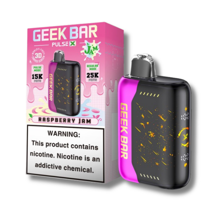 Geek Bar Pulse X 25K Jam Edition Disposable Vape - Raspberry Jam